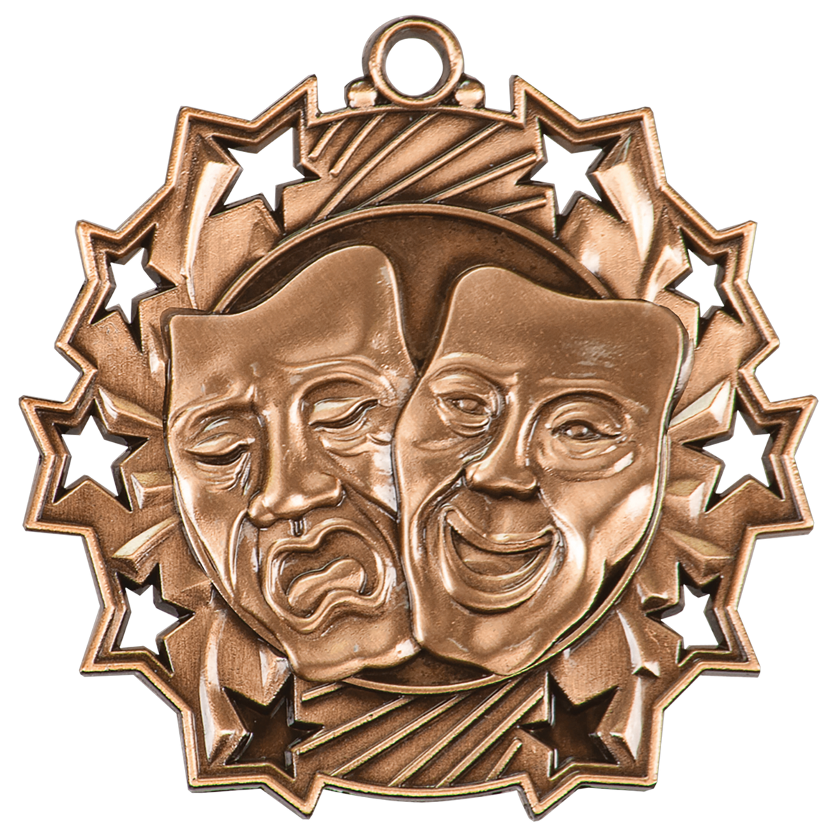 2 1/4" Ten Star Medal