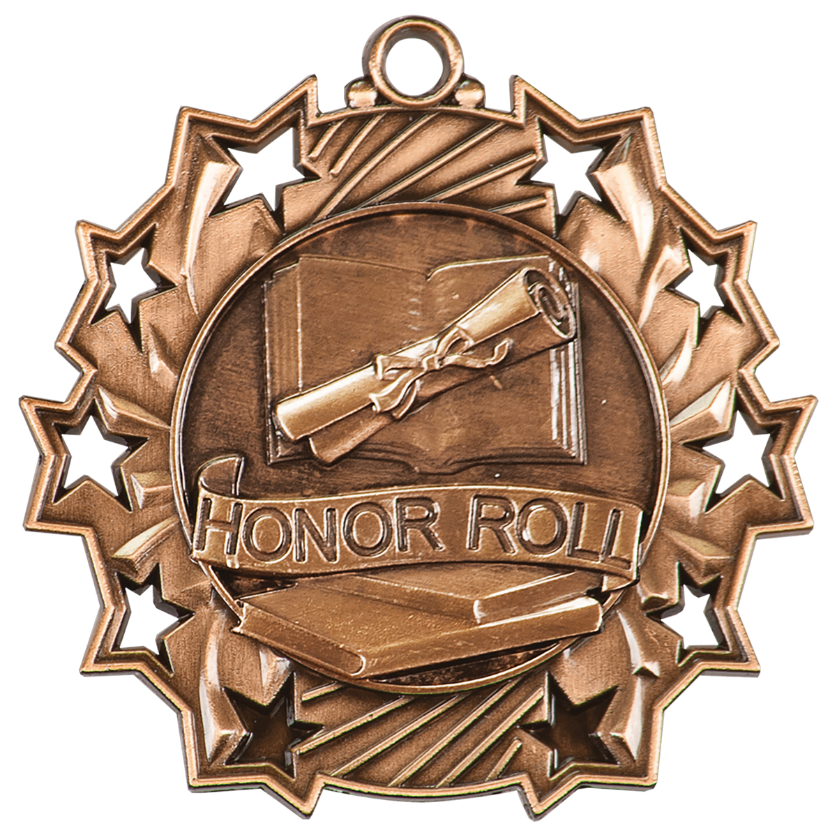 2 1/4" Ten Star Medal