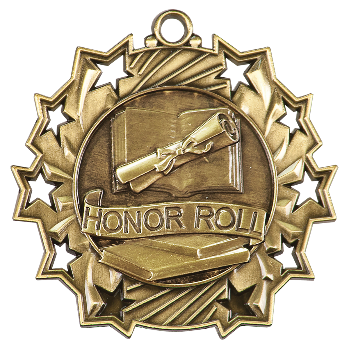 2 1/4" Ten Star Medal