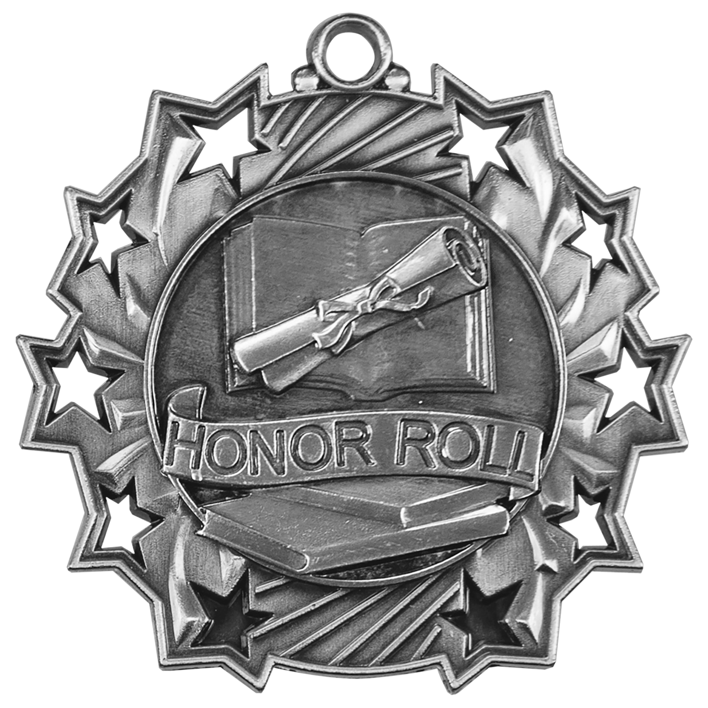 2 1/4" Ten Star Medal