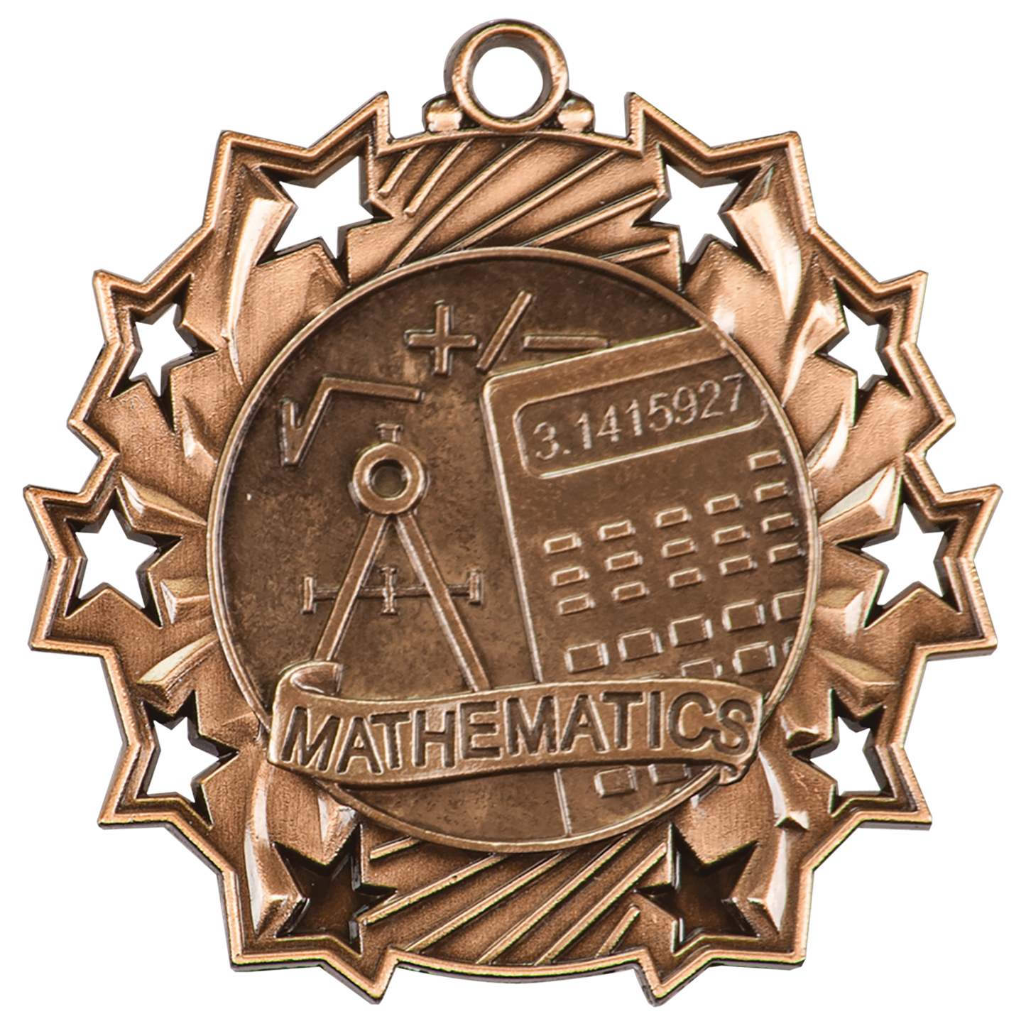 2 1/4" Ten Star Medal
