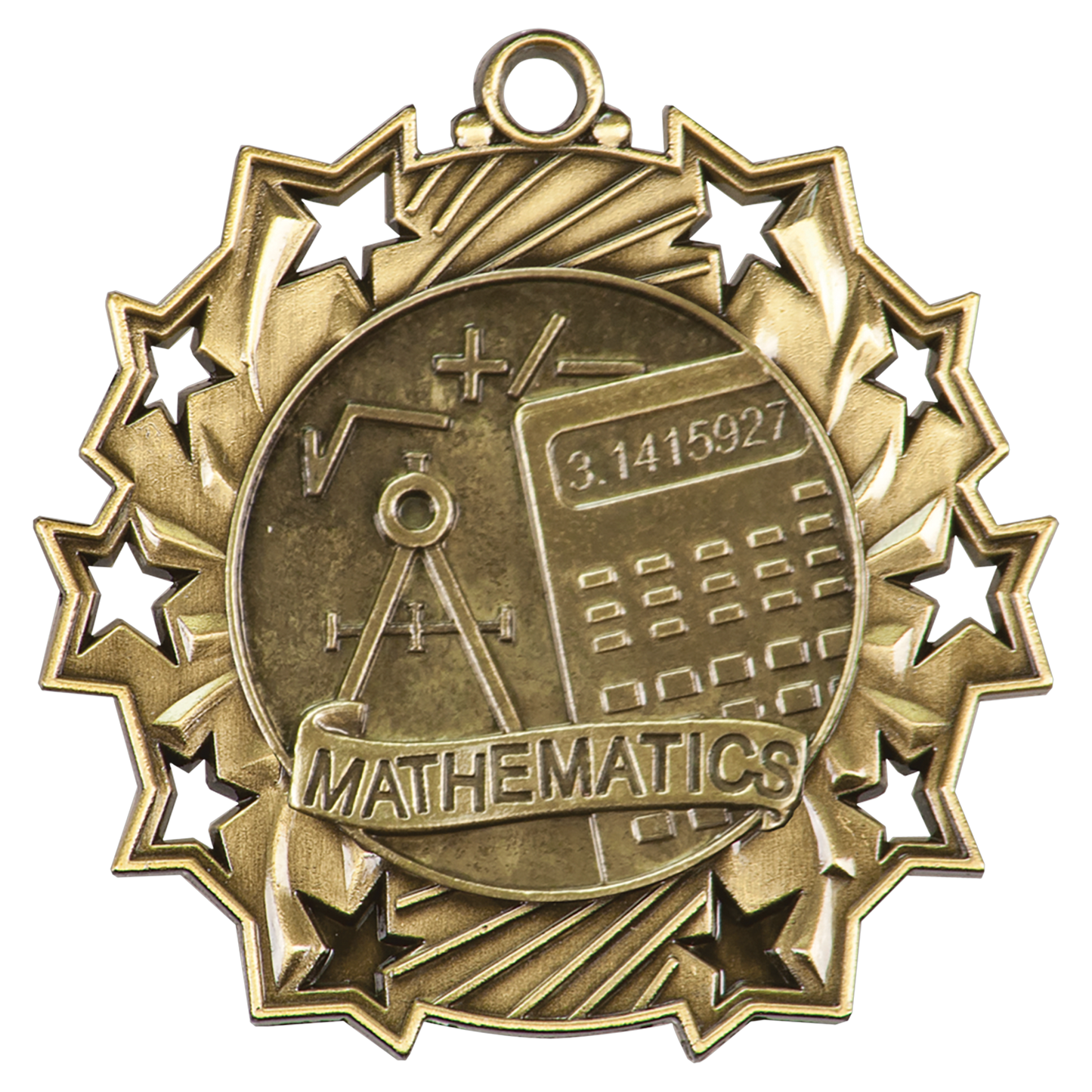 2 1/4" Ten Star Medal