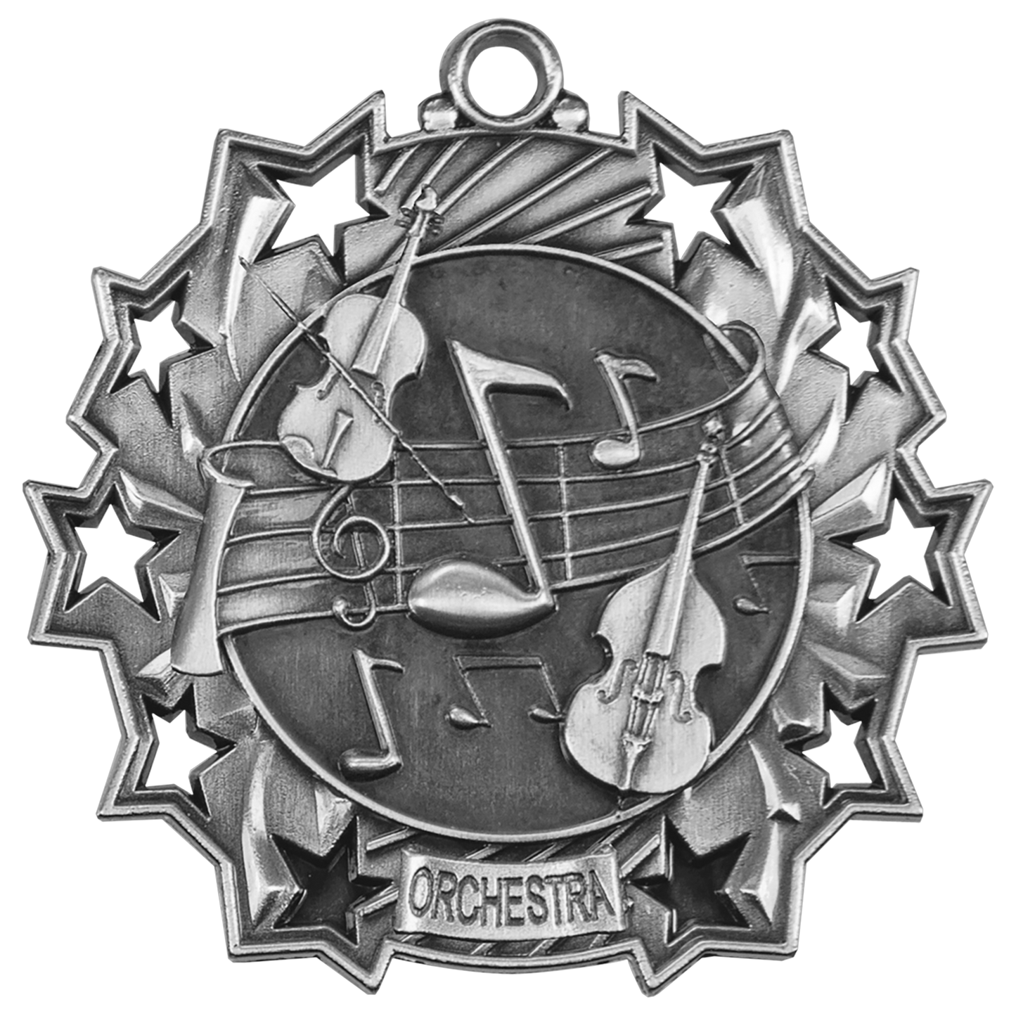 2 1/4" Ten Star Medal