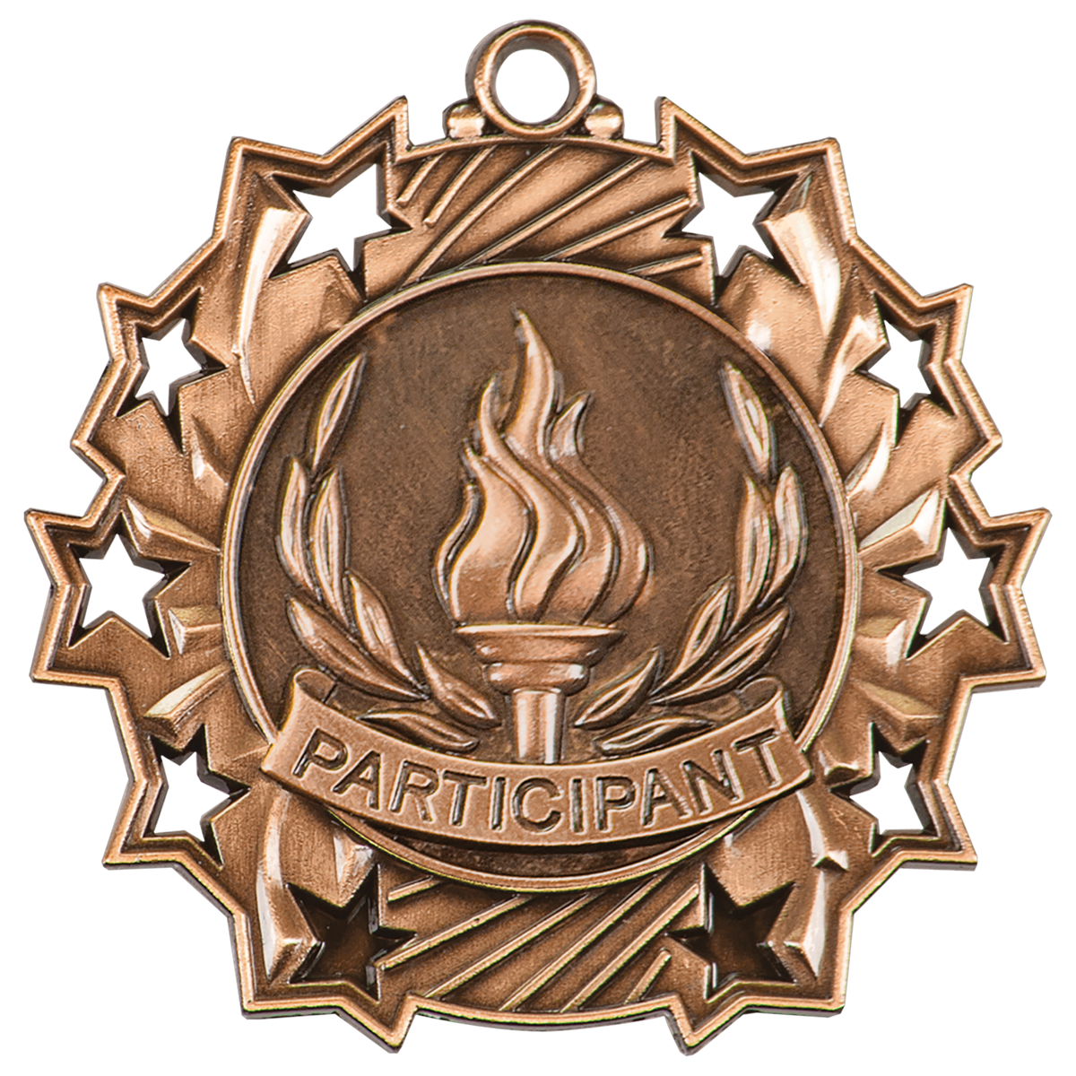 2 1/4" Ten Star Medal