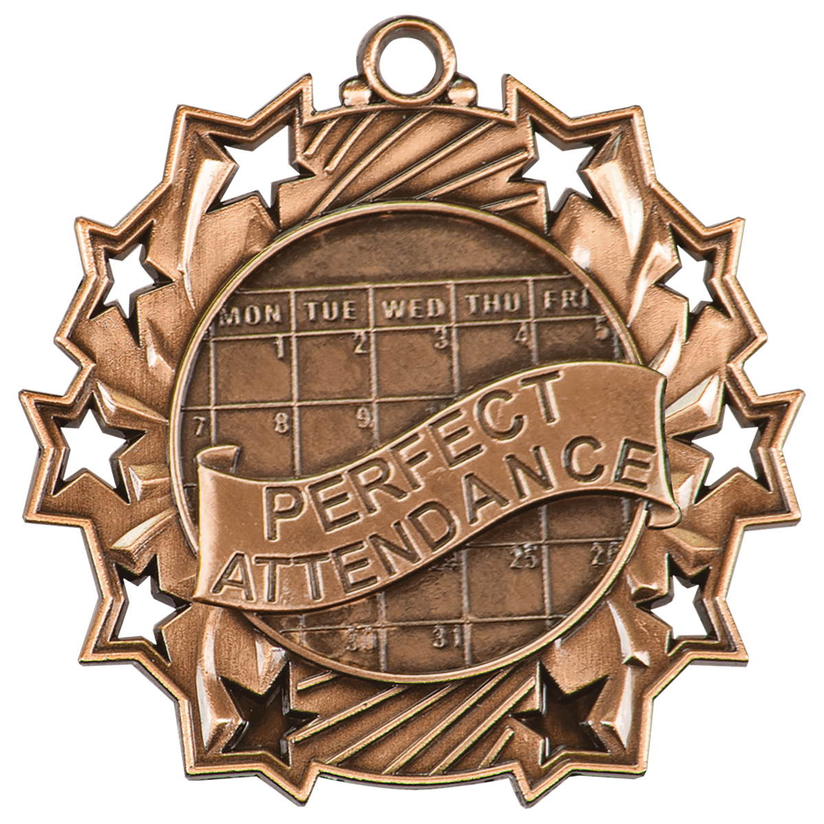 2 1/4" Ten Star Medal