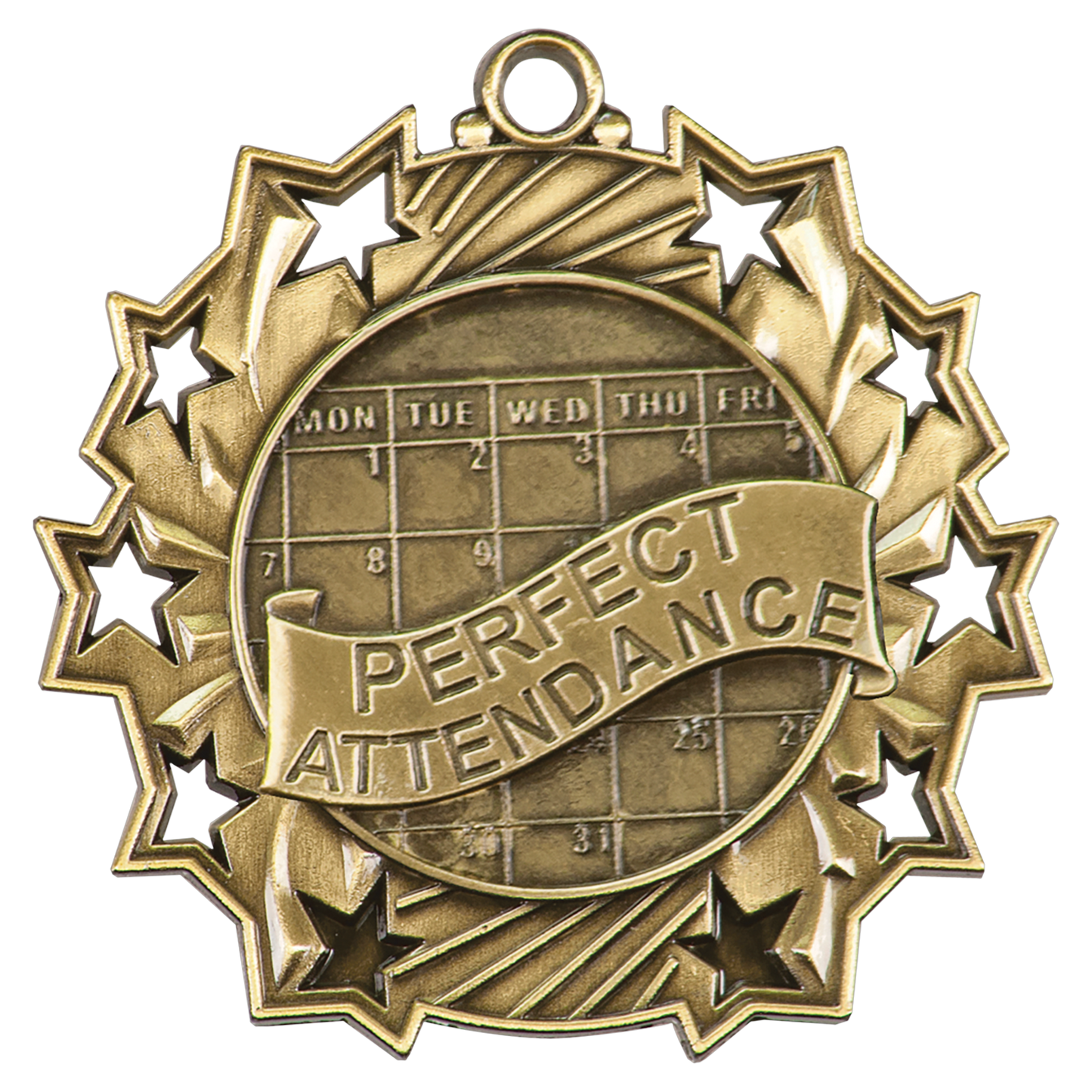 2 1/4" Ten Star Medal