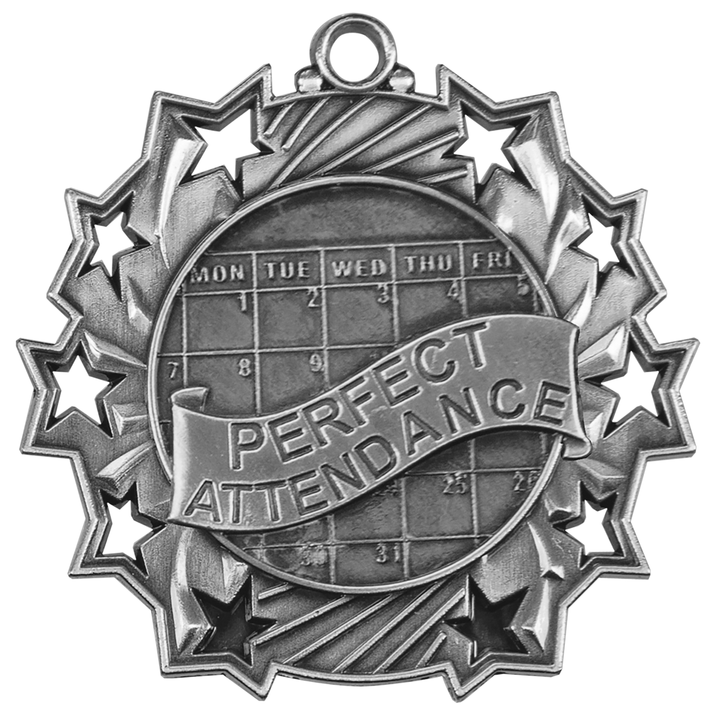 2 1/4" Ten Star Medal