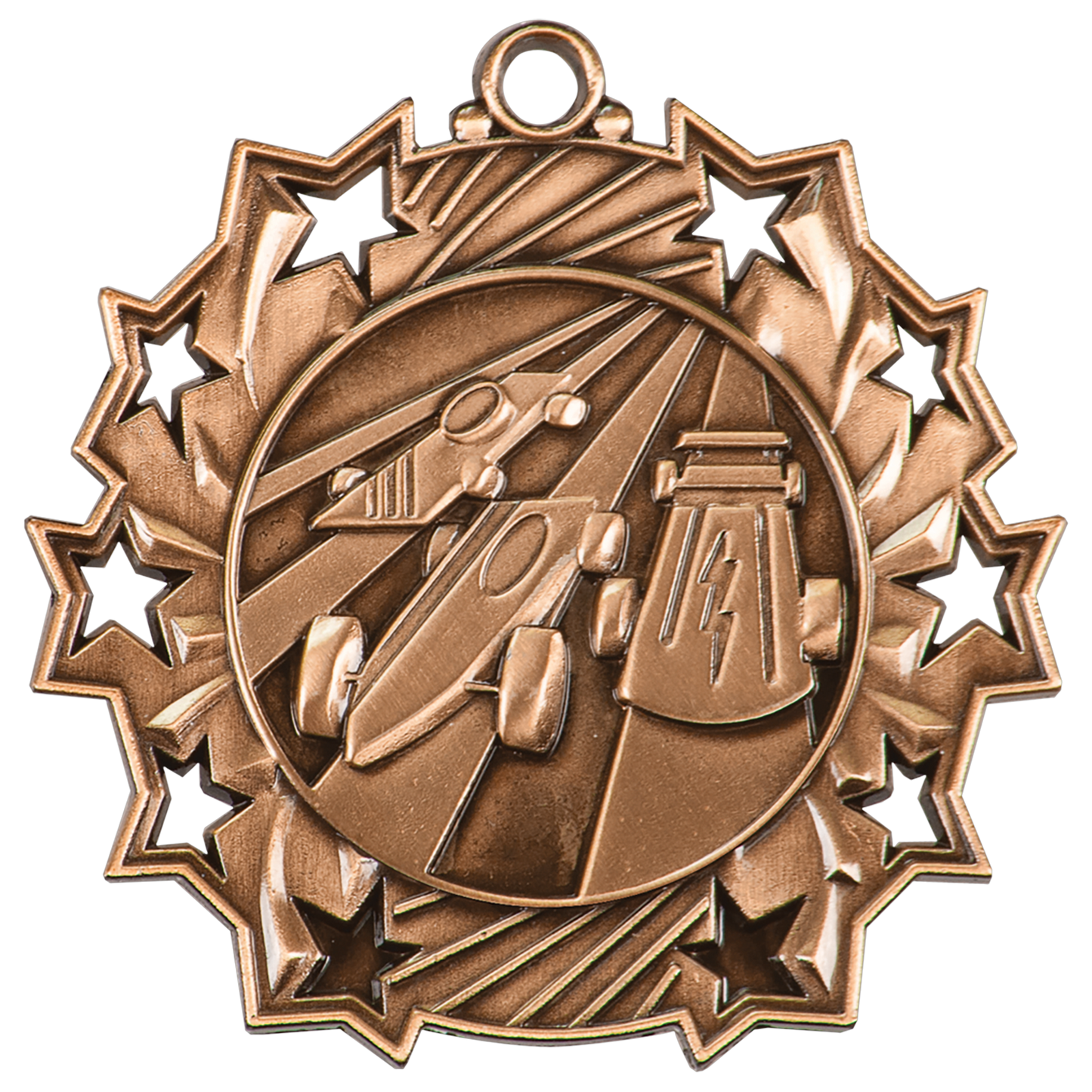 2 1/4" Ten Star Medal