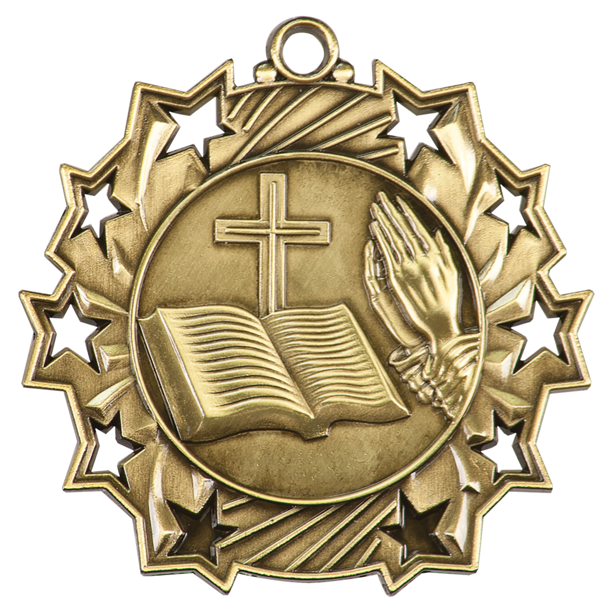 2 1/4" Ten Star Medal