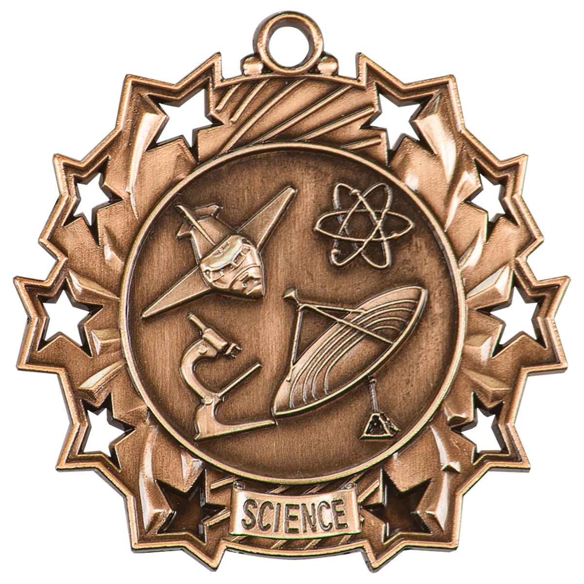 2 1/4" Ten Star Medal