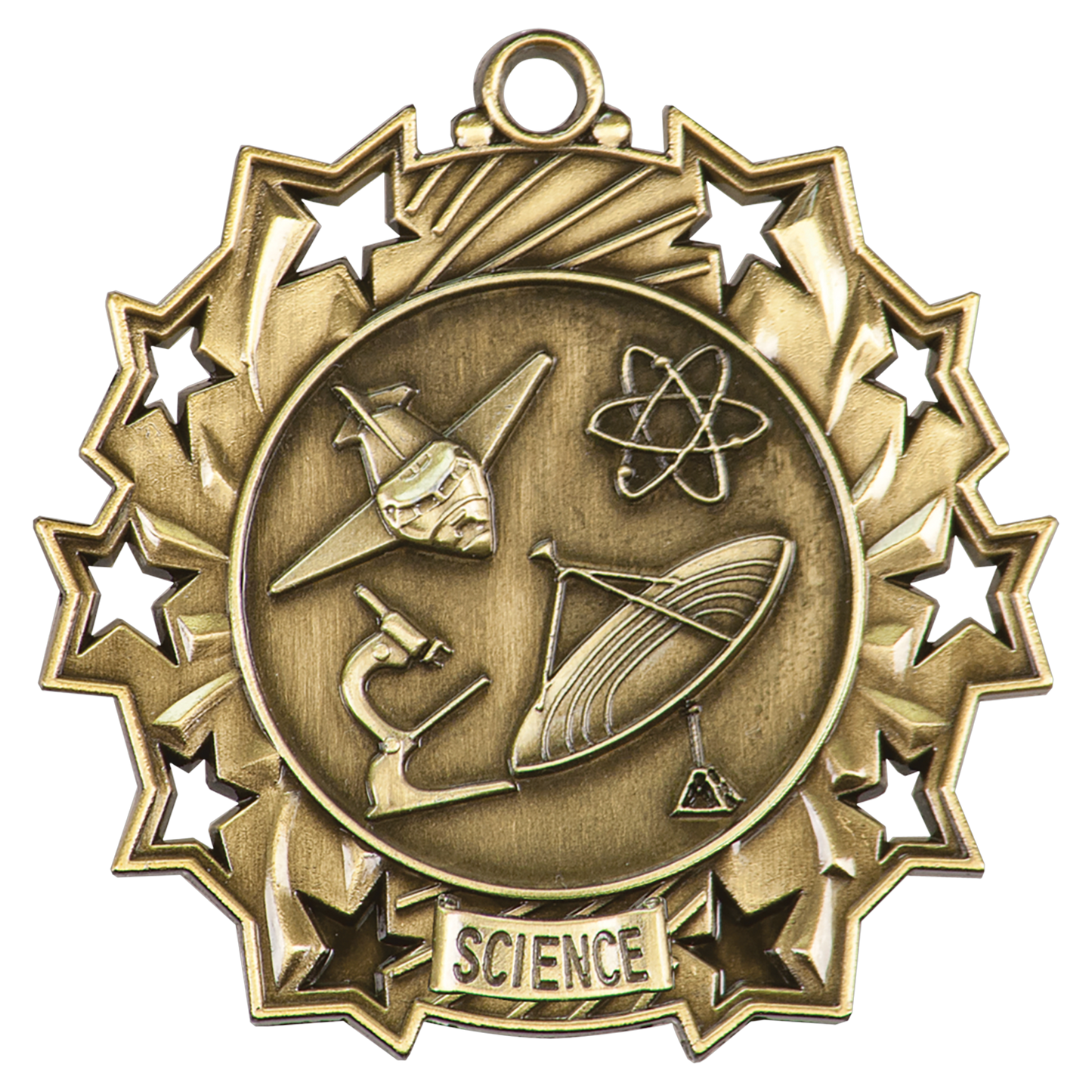 2 1/4" Ten Star Medal