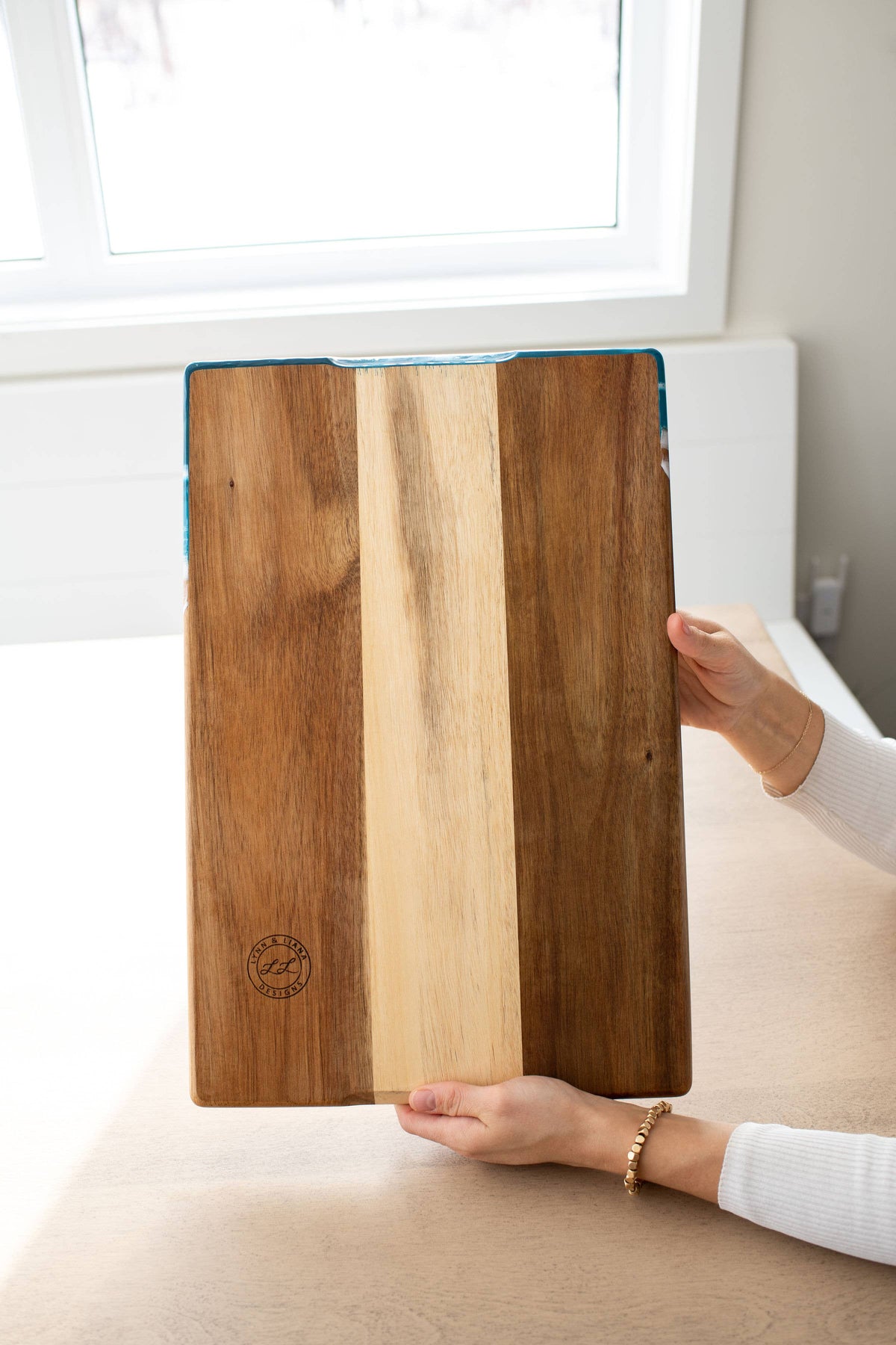 Personalized Resin Charcuterie Board - Breadboard 12"x18" - NO TARIFFS! – custom engraved by Silver Squirrel Engraving & Gifts