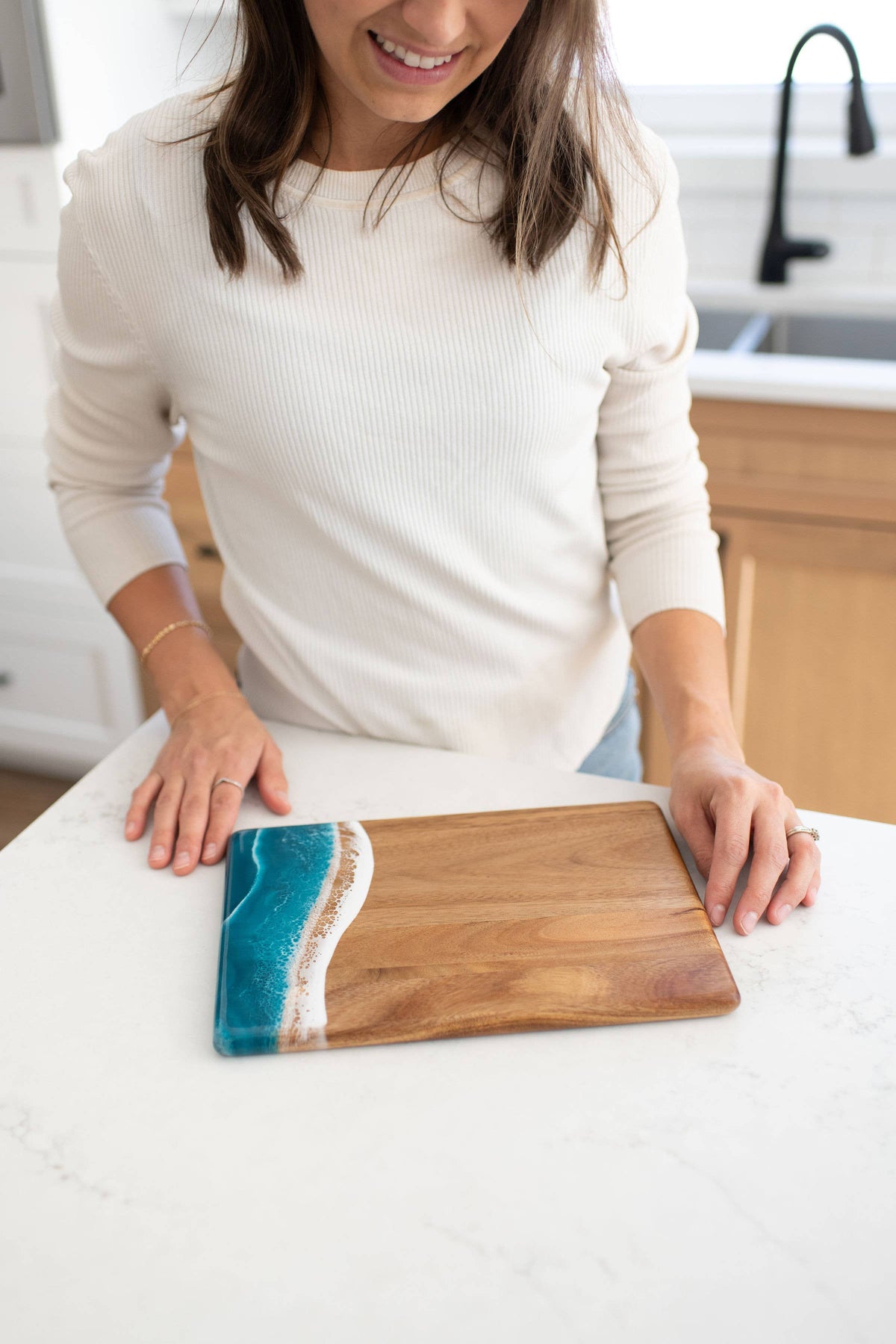 Personalized Wood Resin Date Night Cheese Charcuterie Board - NO TARIFFS! – custom engraved by Silver Squirrel Engraving & Gifts