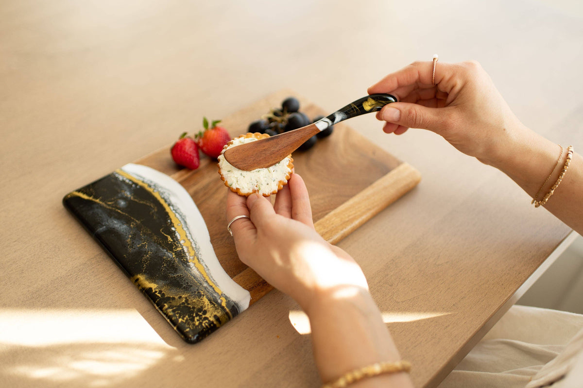 Personalized NEW!!! Acacia Cheese Spreader (NO TARIFFS) – custom engraved by Silver Squirrel Engraving & Gifts