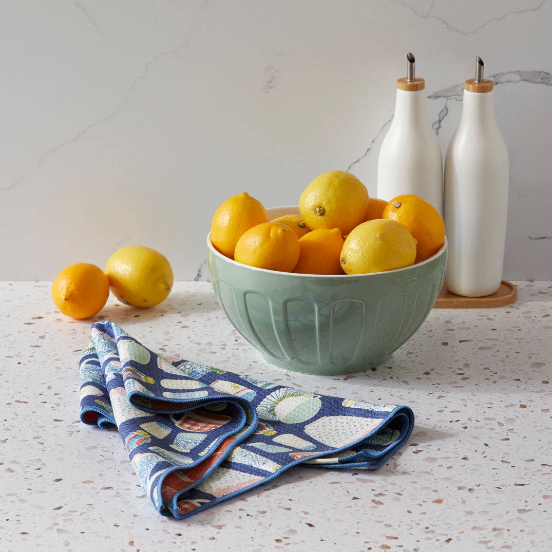 Reversible Microfiber Kitchen Towel – Vintage Glass