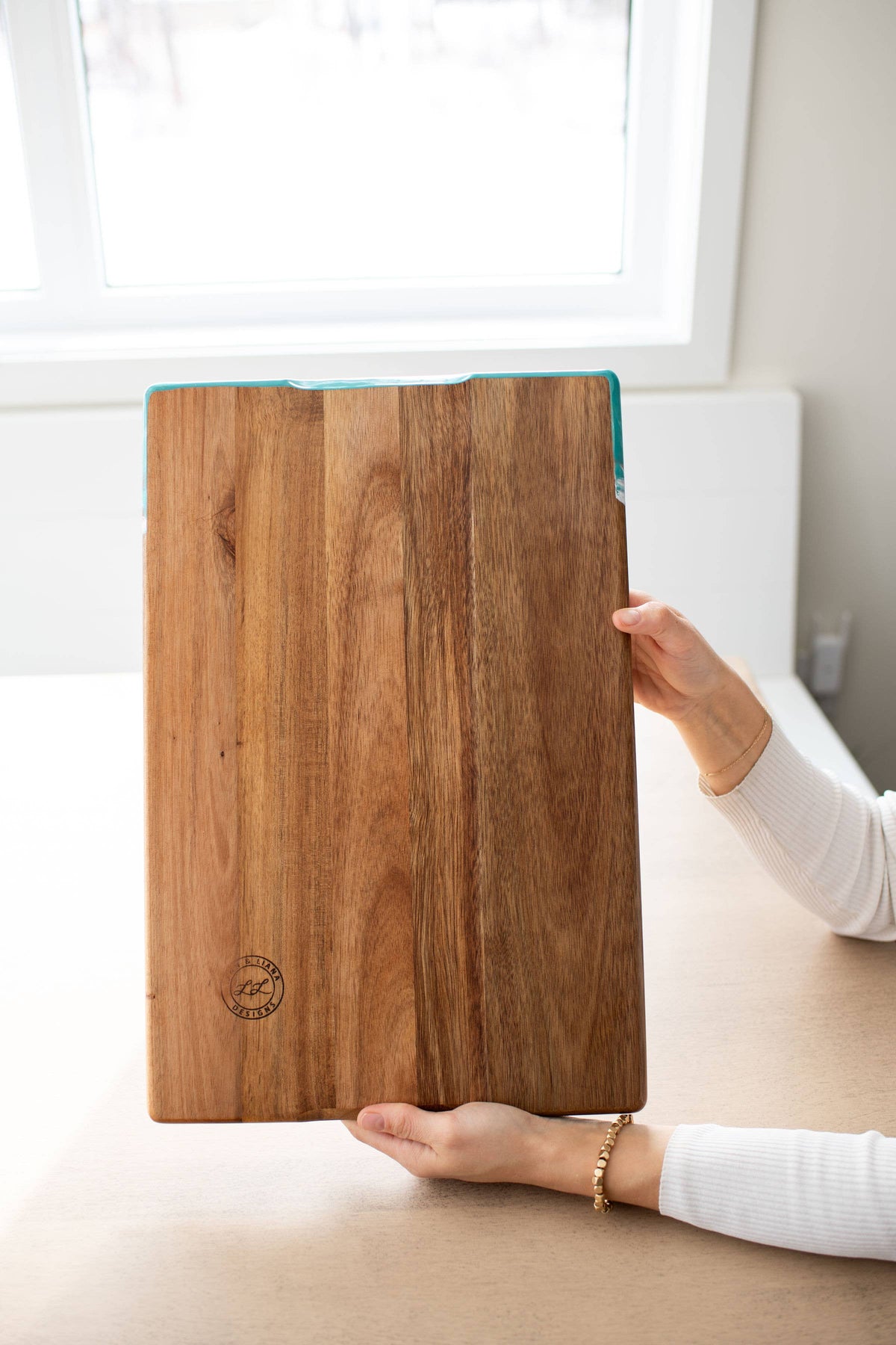 Personalized Resin Charcuterie Board - Breadboard 12"x18" - NO TARIFFS! – custom engraved by Silver Squirrel Engraving & Gifts