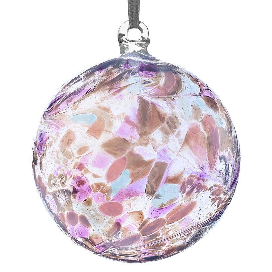 Friendship Ball Glass Onament - 30th Wedding Anniversary - Pearl