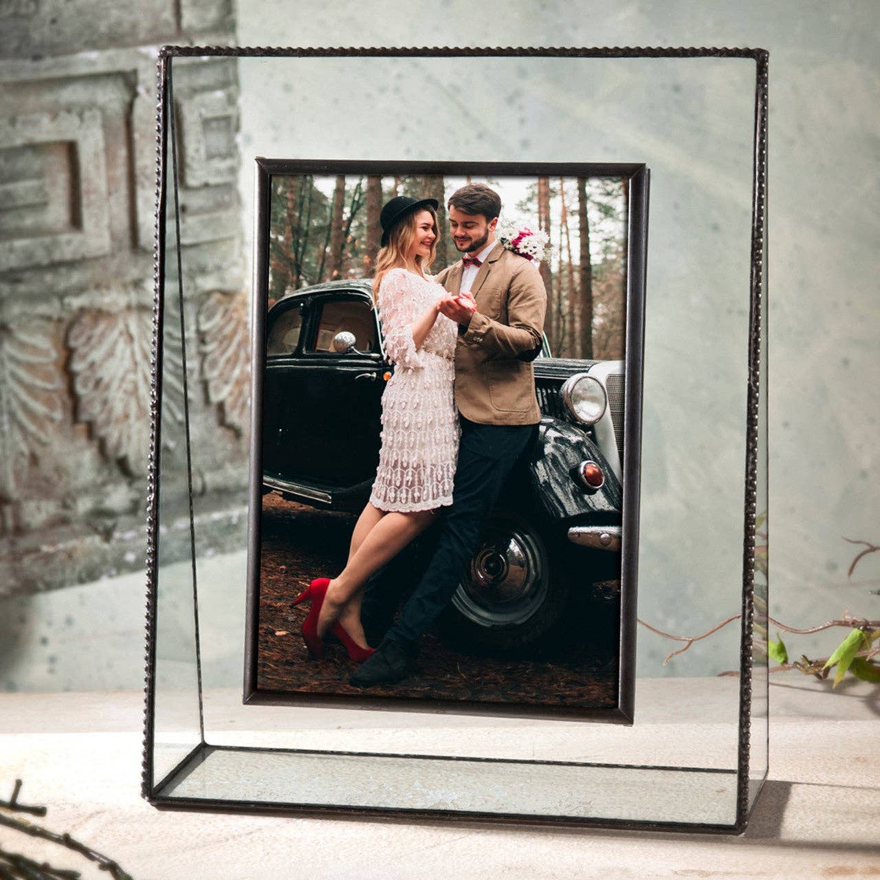 Clear Glass with Beaded Edge Frame Series