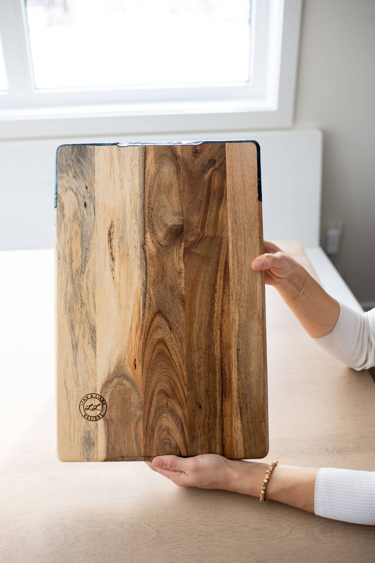 Personalized Resin Charcuterie Board - Breadboard 12"x18" - NO TARIFFS! – custom engraved by Silver Squirrel Engraving & Gifts