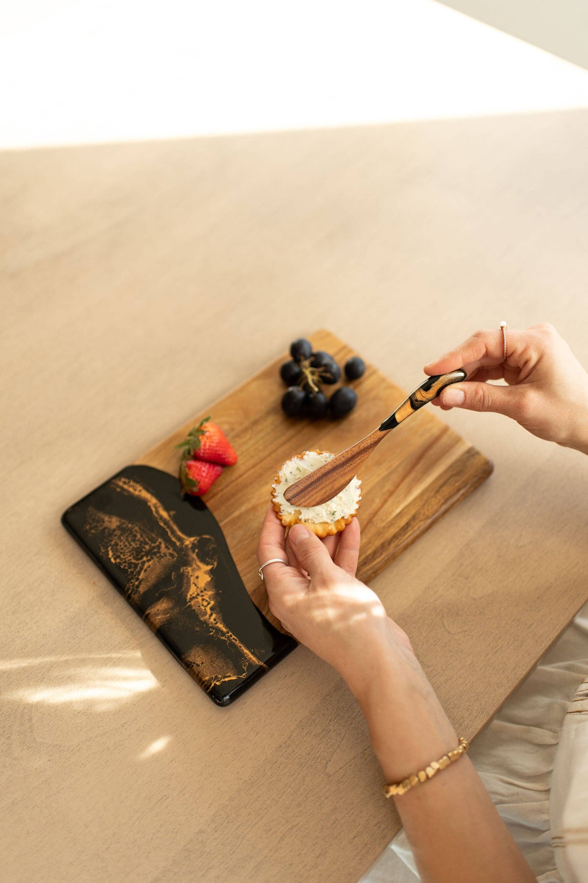 Personalized NEW!!! Acacia Cheese Spreader (NO TARIFFS) – custom engraved by Silver Squirrel Engraving & Gifts