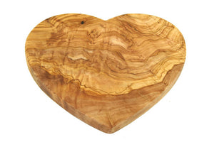 Olive Wood Heart Charcuterie Board
