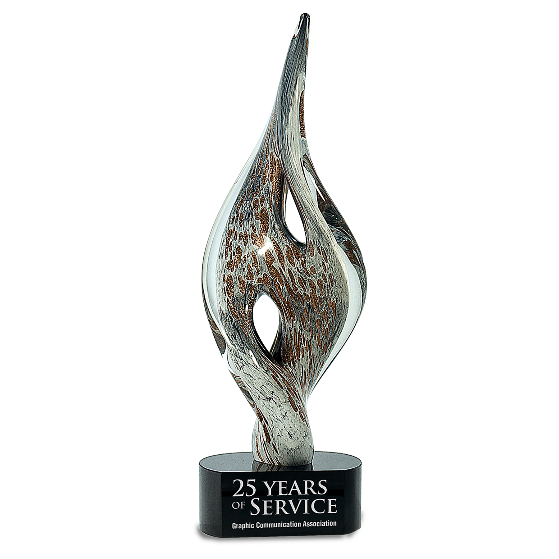 15" Spire Twist Art Glass