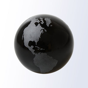 Colored Globe-Flat Bottom - Black 