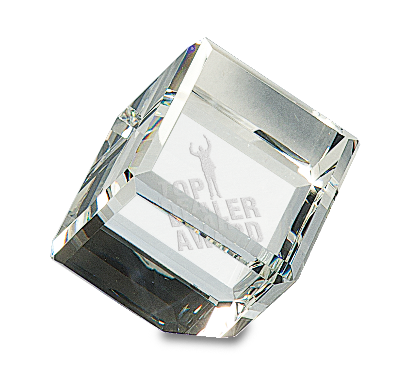 2 1/2" x 2 1/2" Crystal Cube