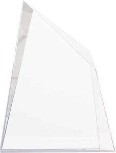 6" x 7 3/4" Crystal Facet Wedge