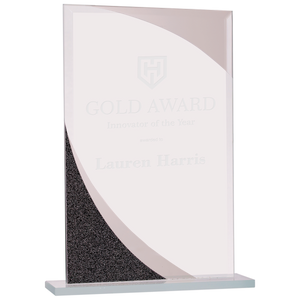 7 1/2" Rectangle Designer Glass Award