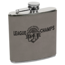 Load image into Gallery viewer, 6 oz Leatherette Flasks