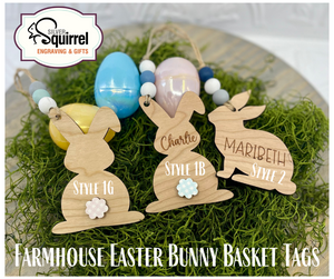 Farmhouse Easter Basket Tag