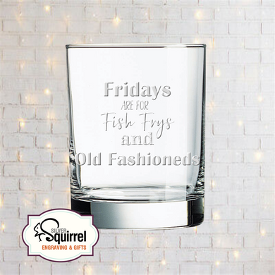 Double Old Fashioned Glass {Fridays are for...Fish frys & OF}