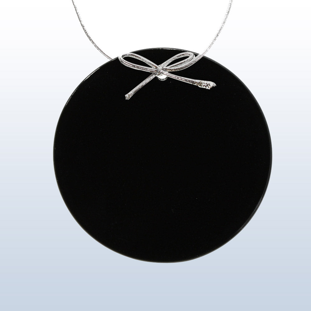 Black Circle Ornament 1/8