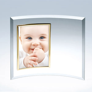 Curved Vertical Gold Photo Frame