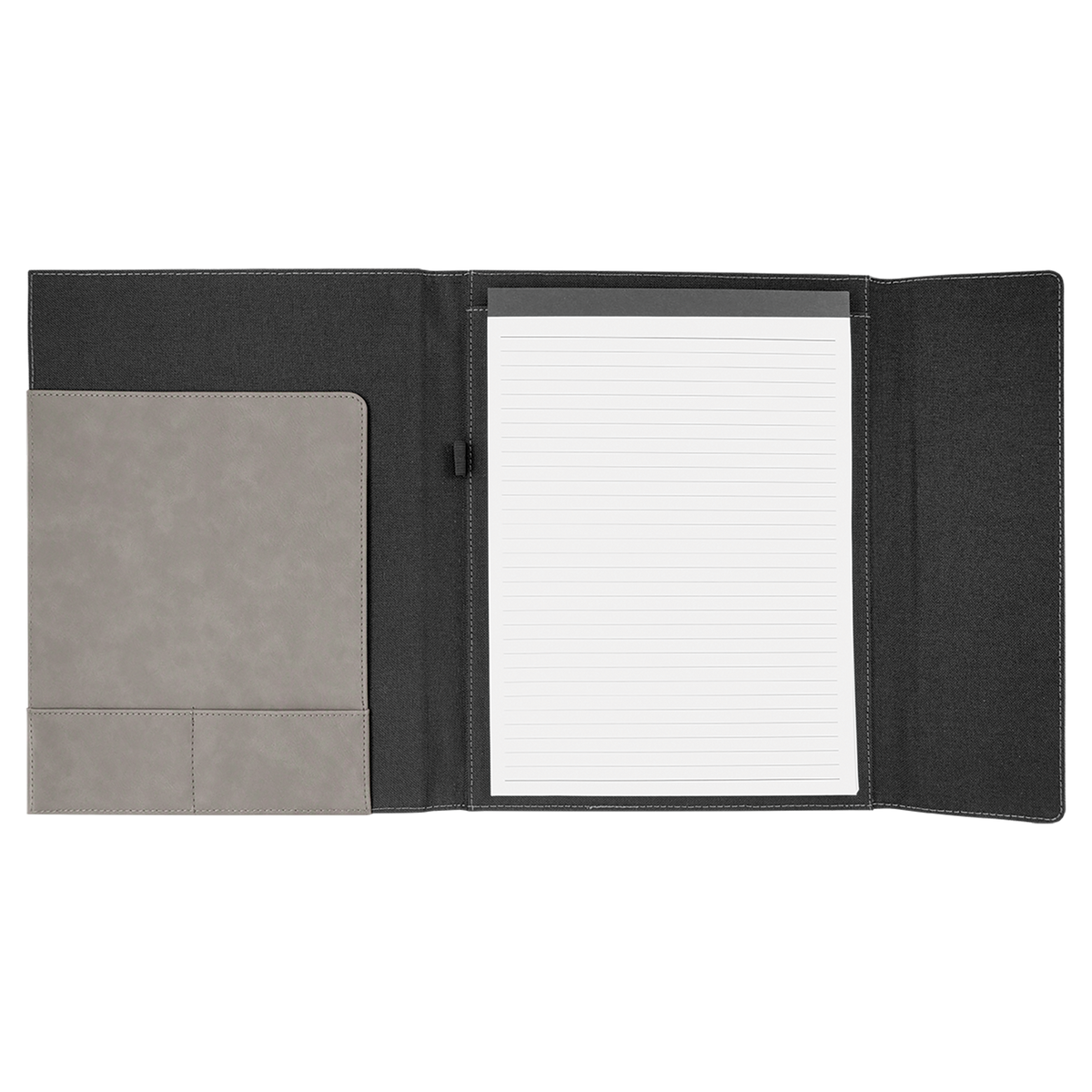 Personalized Canvas Portfolio with Notepad – custom engraved by Silver Squirrel Engraving & Gifts