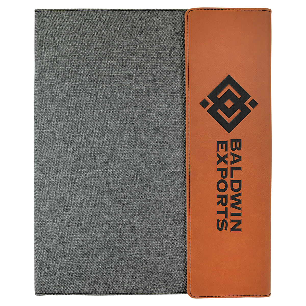Personalized Canvas Portfolio with Notepad – custom engraved by Silver Squirrel Engraving & Gifts