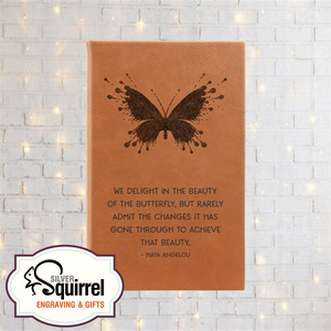 Leatherette Journal {We Delight in the Beauty Maya Angelou}