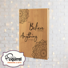 Load image into Gallery viewer, Leatherette Journal {If You Believe In Yourself...}