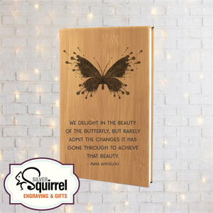 Leatherette Journal {We Delight in the Beauty Maya Angelou}