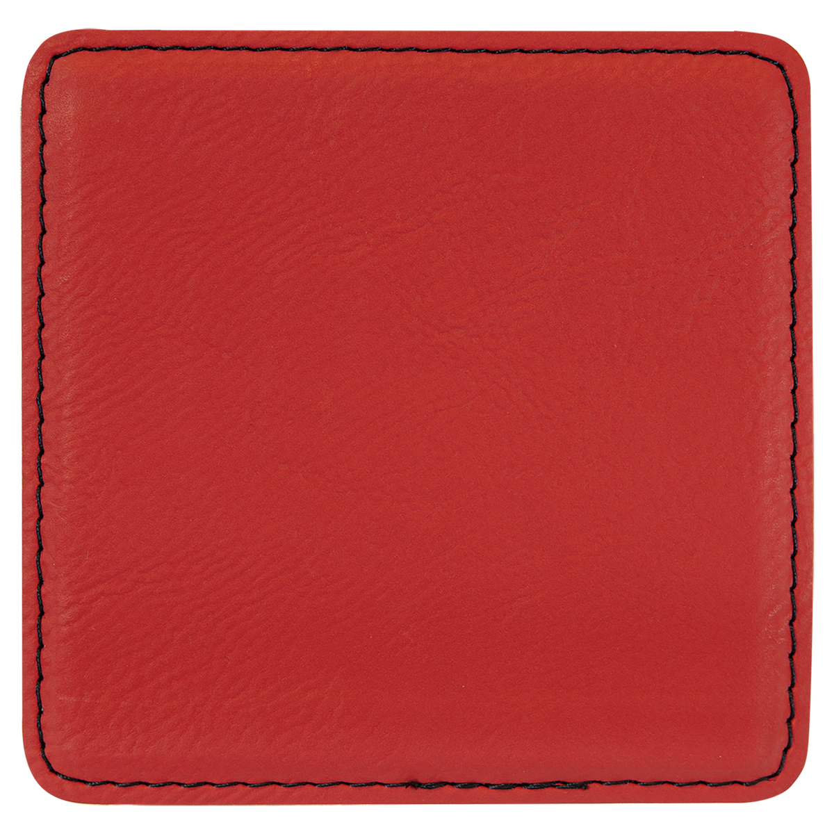 Square Leatherette Coaster {Wisconsin Mandala}, a personalized gifts – custom engraved by Silver Squirrel Engraving & Gifts