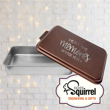 Load image into Gallery viewer, Aluminum Baking Pan {Meals and Memories Made Here}