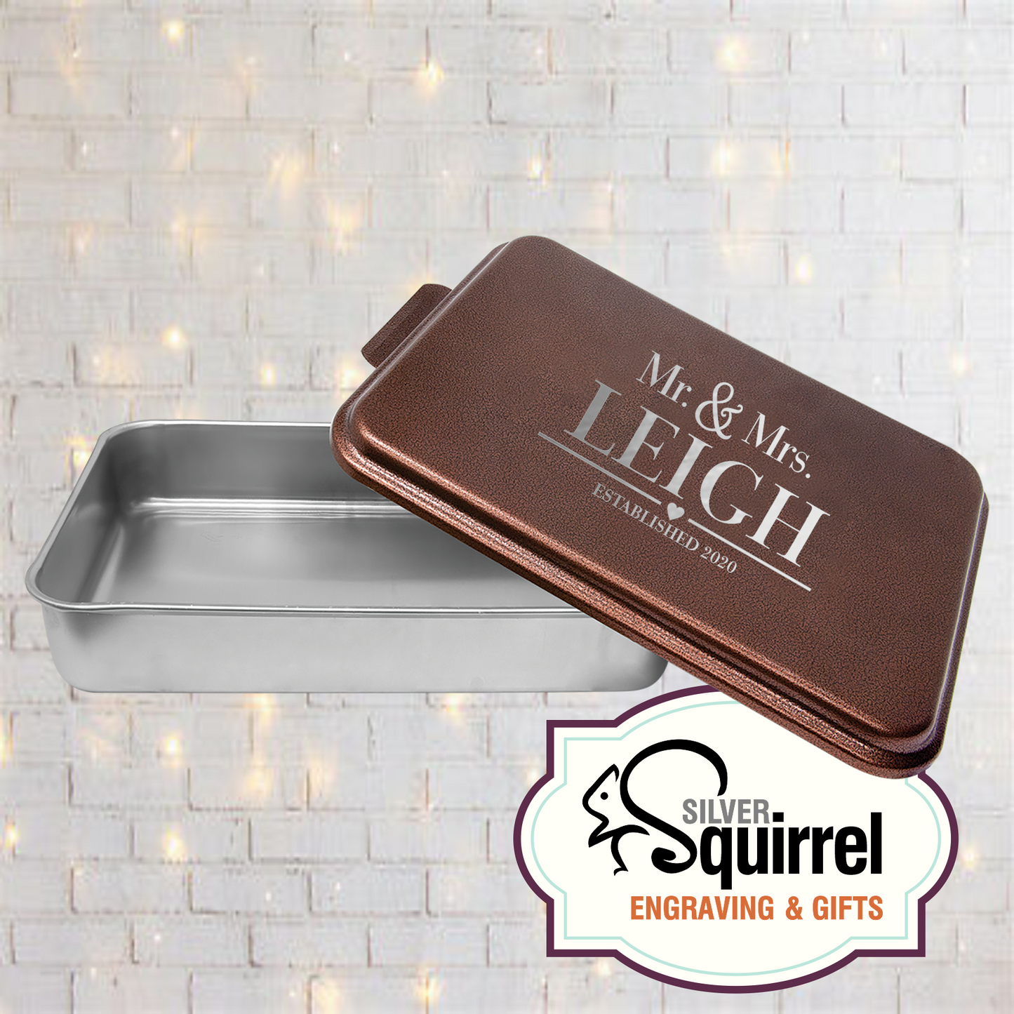 Aluminum Baking Pan {Mr & Mrs}