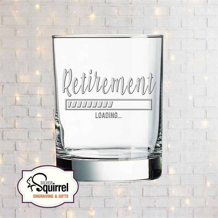 Double Old Fashioned Glass {Retirement Loading} – Silver Squirrel ...