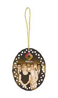 Oval Ceramic Doily Ornament