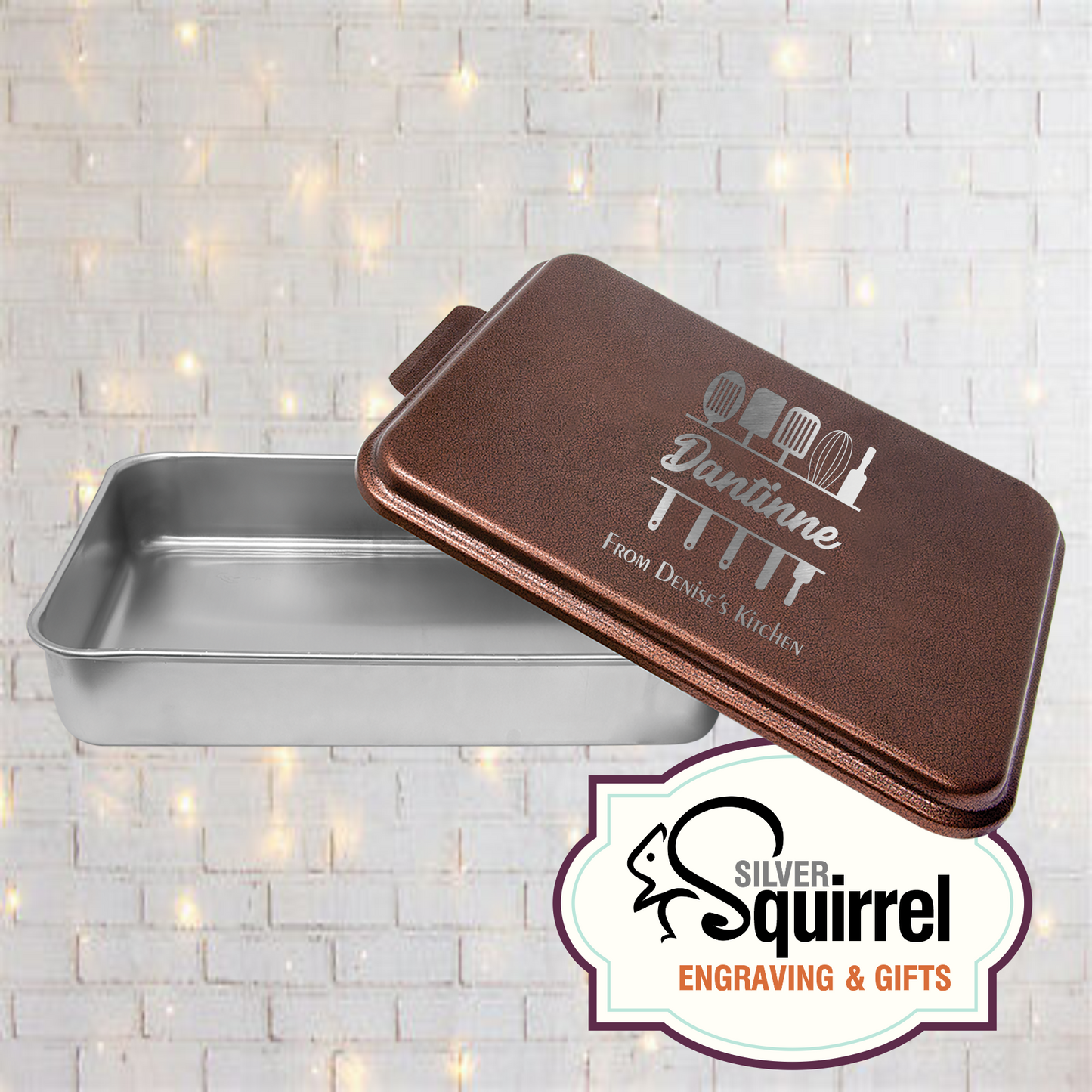 Aluminum Baking Pan {Personalized Kitchen Utensil}