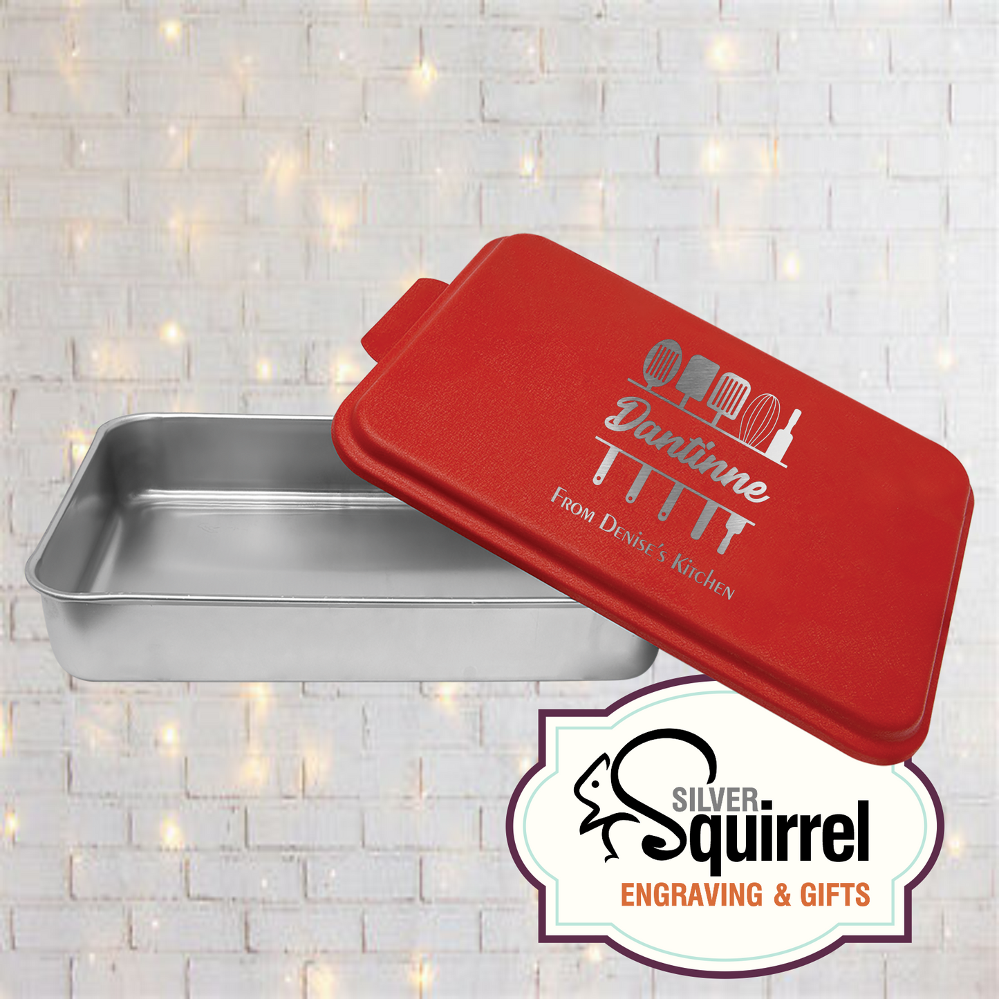 Aluminum Baking Pan {Personalized Kitchen Utensil}