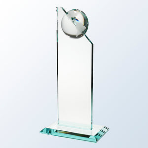 Jade Glass World Globe Pinnacle - Small
