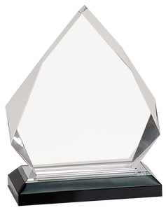 5 1/4" x 6 3/4" Silver Diamond Impress Acrylic