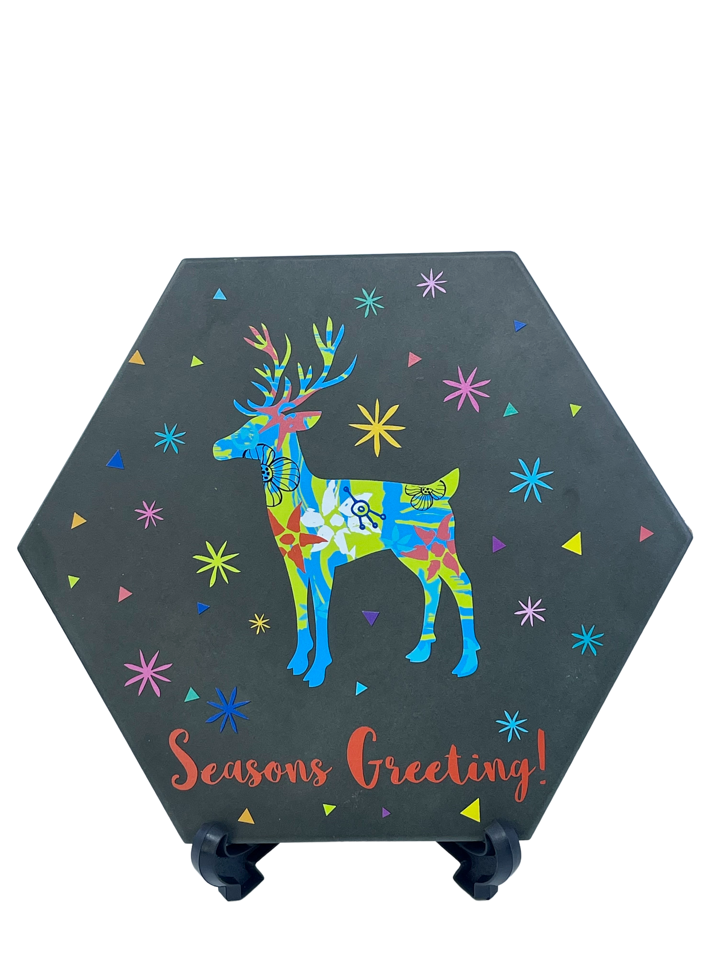 Hexagon Trivet {Neon Seasons Greeting}